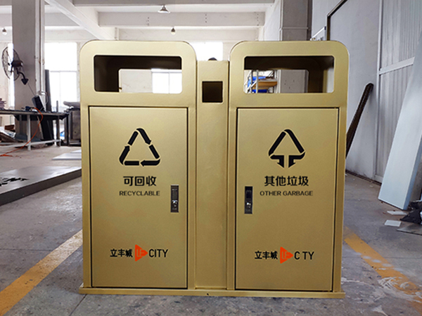 地產廣場定制不銹鋼金屬垃圾桶