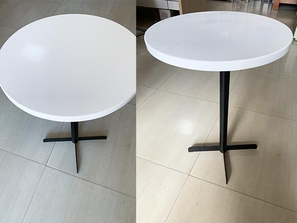 不銹鋼金屬大理石圓桌定制