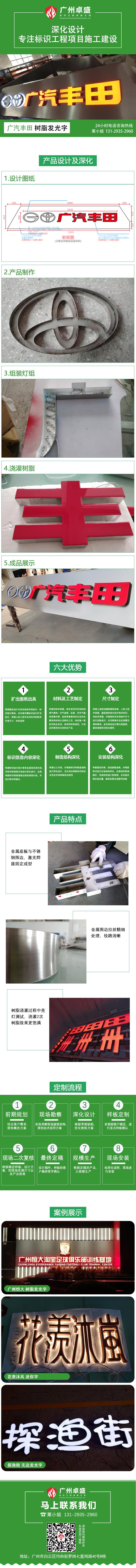 廣汽豐田 樹脂發光字