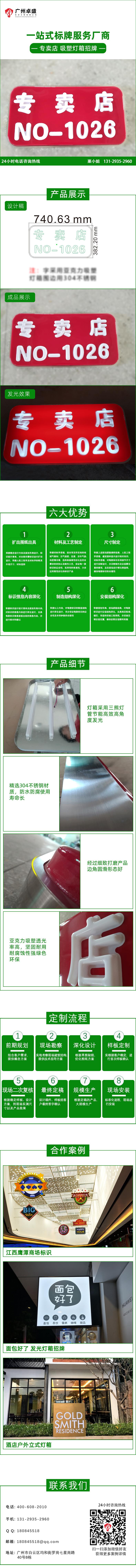 專賣店 吸塑燈箱