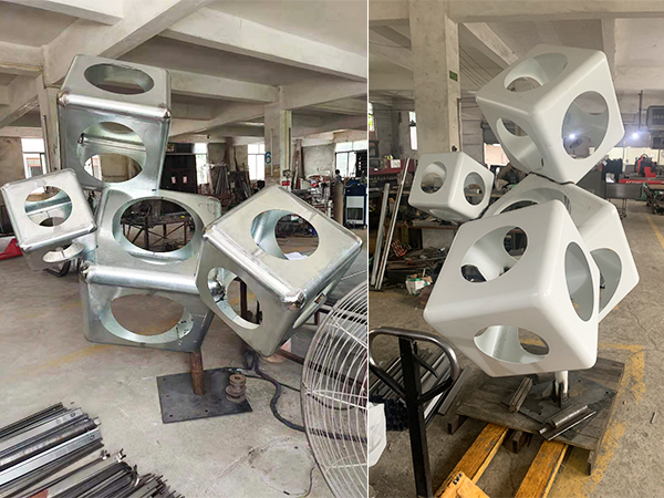 校園金屬異形文化藝術造型定制