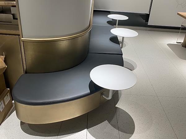 連鎖品牌室內不銹鋼家具軟包定制