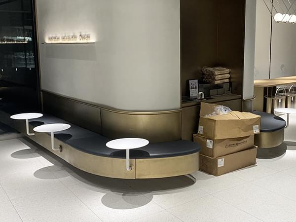 連鎖品牌室內不銹鋼家具軟包定制