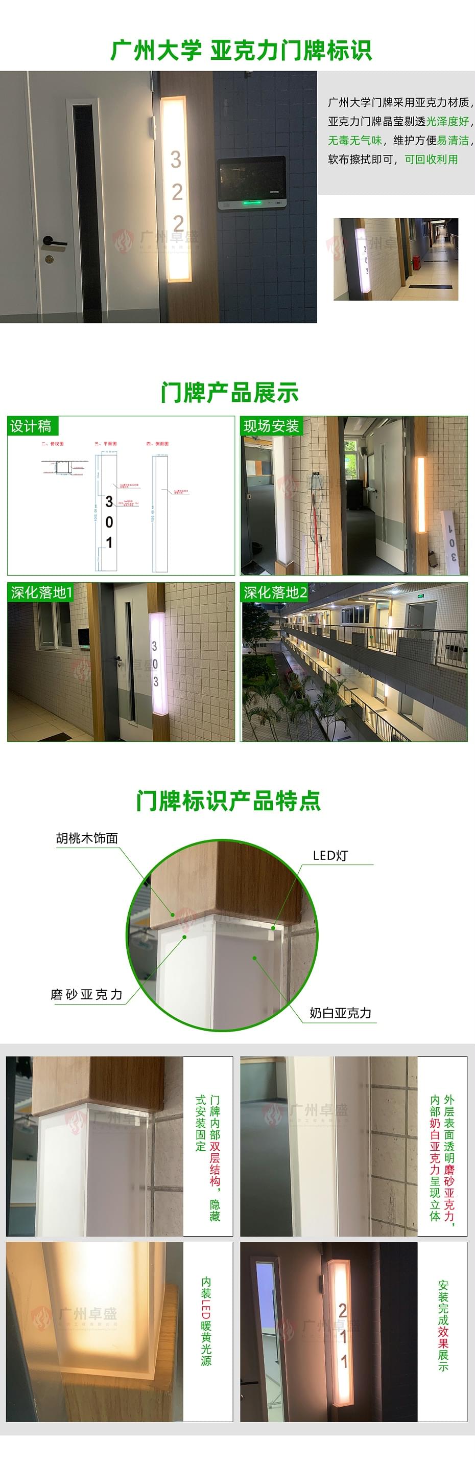 廣州大學(xué)-門(mén)牌_01-卓盛標(biāo)識(shí)