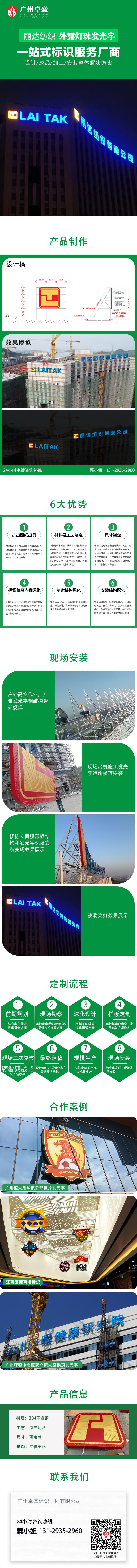 麗達紡織- 外露燈珠發光字