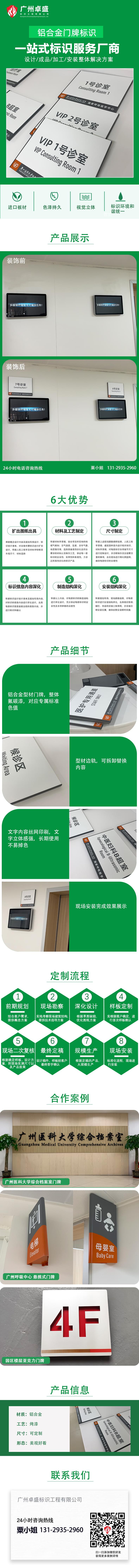 鋁合金門牌標識詳情