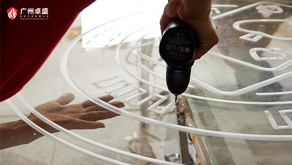 卓盛標識-霓虹燈組裝細節