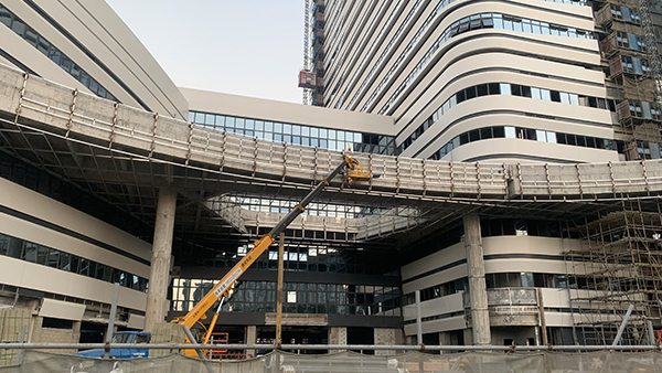 樓頂發(fā)光字項目施工建設(shè)過程-廣州卓盛標識