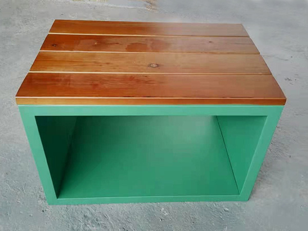 廣州大學(xué) 金屬烤漆防腐木桌椅定制