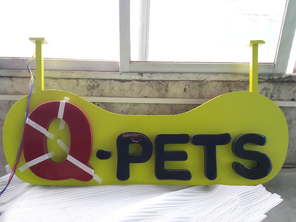 雙面樹脂吊掛發光燈箱