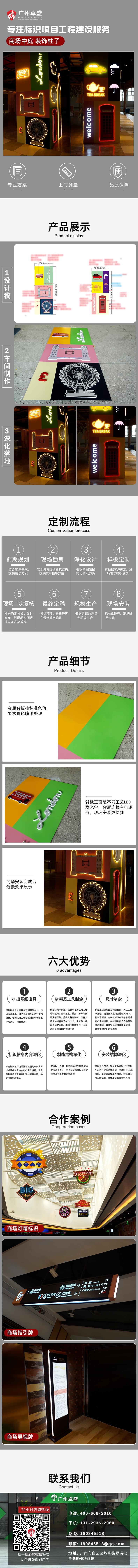 商場中庭裝飾柱子