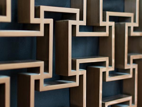 玄關隔斷304不銹鋼金屬屏風定制